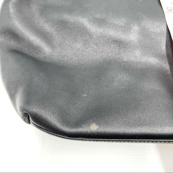 Sequoia black leather silver ring large shoulder bag - Picture 13 of 15